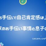5歳のお手伝い!自己肯定感は上がる?我が家のお手伝い事情と息子の変化