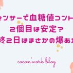 リブレセンサーで血糖値コントロール!2個目は安定?最終2日はまさかの爆あがり
